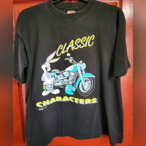 Circa 1993 Harley/Warner Bros short-sleeved tee, men's size XL.  RARE!!! #11